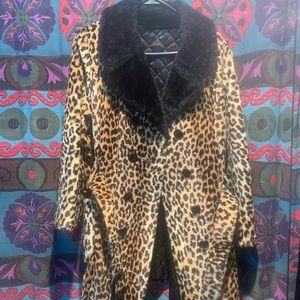 Vintage leopard coat